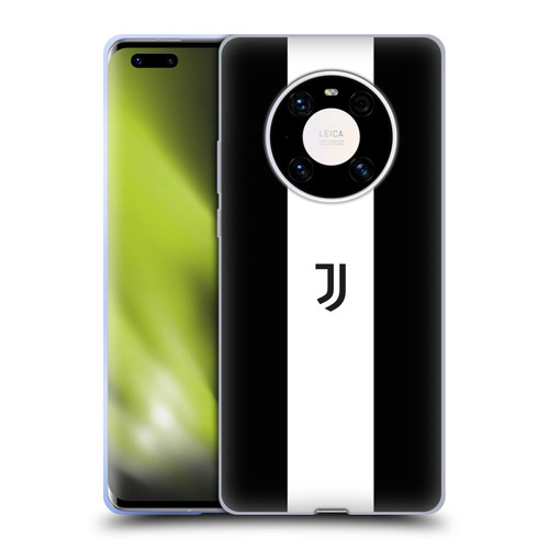 Juventus Football Club Lifestyle 2 Bold White Stripe Soft Gel Case for Huawei Mate 40 Pro 5G