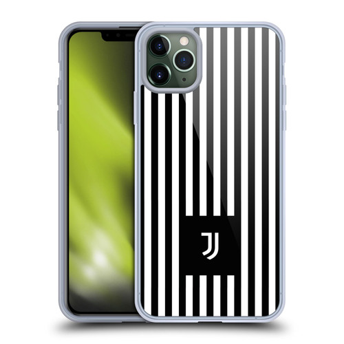 Juventus Football Club Lifestyle 2 Black & White Stripes Soft Gel Case for Apple iPhone 11 Pro Max