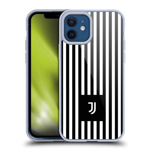 Juventus Football Club Lifestyle 2 Black & White Stripes Soft Gel Case for Apple iPhone 12 / iPhone 12 Pro