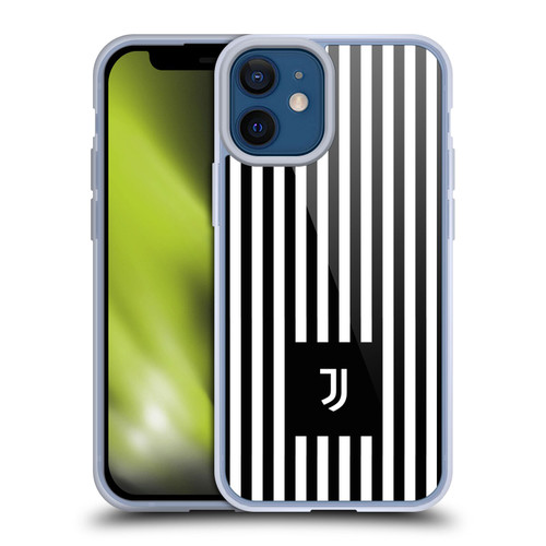 Juventus Football Club Lifestyle 2 Black & White Stripes Soft Gel Case for Apple iPhone 12 Mini