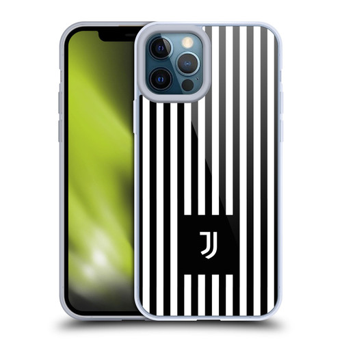 Juventus Football Club Lifestyle 2 Black & White Stripes Soft Gel Case for Apple iPhone 12 Pro Max