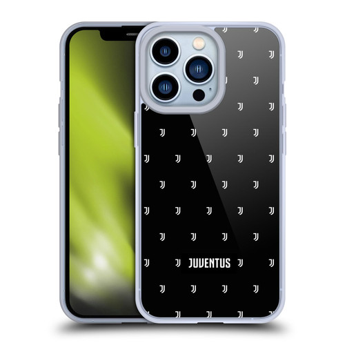 Juventus Football Club Lifestyle 2 Logomark Pattern Soft Gel Case for Apple iPhone 13 Pro