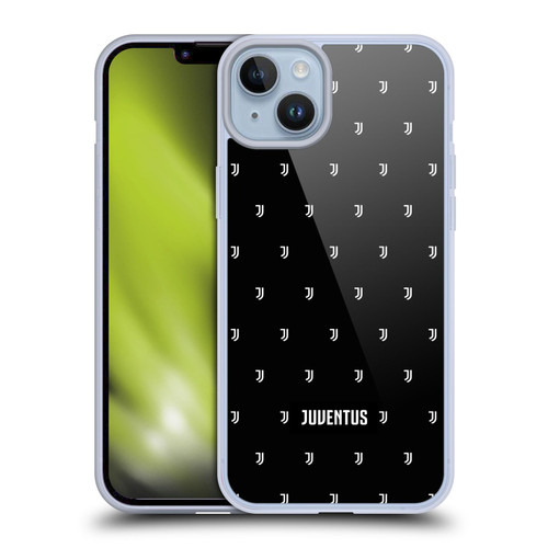 Juventus Football Club Lifestyle 2 Logomark Pattern Soft Gel Case for Apple iPhone 14 Plus
