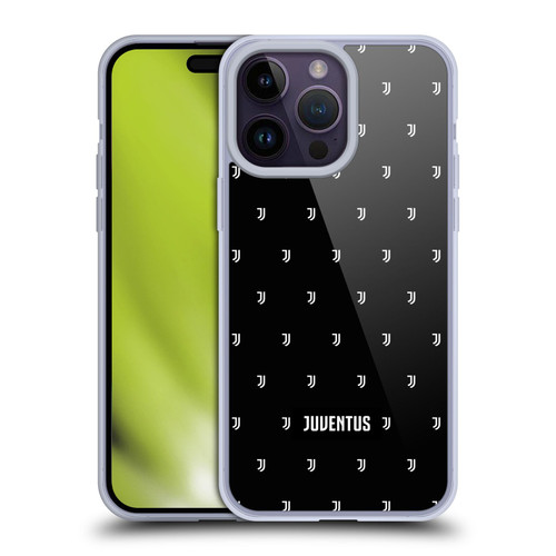 Juventus Football Club Lifestyle 2 Logomark Pattern Soft Gel Case for Apple iPhone 14 Pro Max
