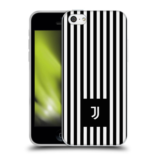 Juventus Football Club Lifestyle 2 Black & White Stripes Soft Gel Case for Apple iPhone 5c