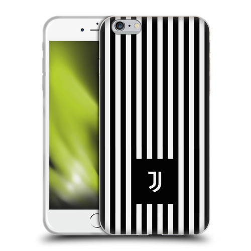 Juventus Football Club Lifestyle 2 Black & White Stripes Soft Gel Case for Apple iPhone 6 Plus / iPhone 6s Plus