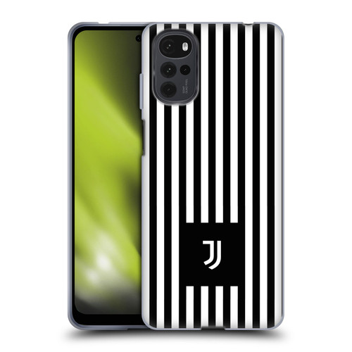 Juventus Football Club Lifestyle 2 Black & White Stripes Soft Gel Case for Motorola Moto G22
