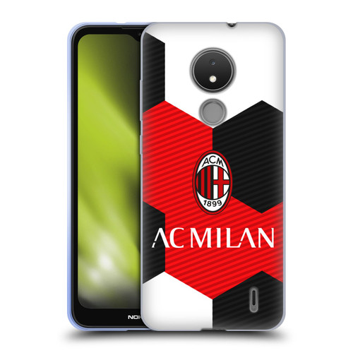 AC Milan Crest Ball Soft Gel Case for Nokia C21