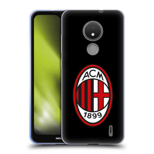 AC Milan Crest Full Colour Black Soft Gel Case for Nokia C21