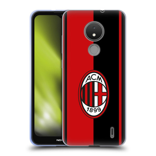 AC Milan Crest Red And Black Soft Gel Case for Nokia C21