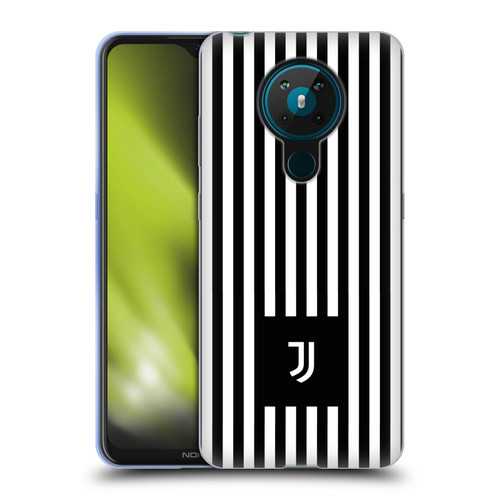 Juventus Football Club Lifestyle 2 Black & White Stripes Soft Gel Case for Nokia 5.3