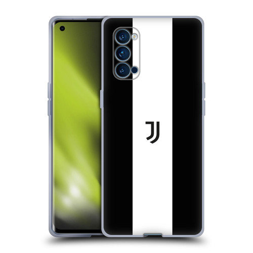 Juventus Football Club Lifestyle 2 Bold White Stripe Soft Gel Case for OPPO Reno 4 Pro 5G