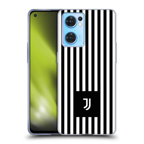 Juventus Football Club Lifestyle 2 Black & White Stripes Soft Gel Case for OPPO Reno7 5G / Find X5 Lite