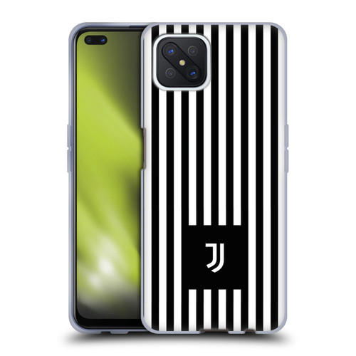 Juventus Football Club Lifestyle 2 Black & White Stripes Soft Gel Case for OPPO Reno4 Z 5G