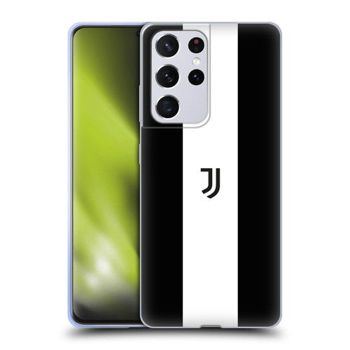 Juventus Football Club Lifestyle 2 Bold White Stripe Soft Gel Case for Samsung Galaxy S21 Ultra 5G