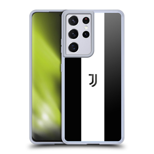 Juventus Football Club Lifestyle 2 Bold White Stripe Soft Gel Case for Samsung Galaxy S21 Ultra 5G