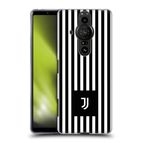 Juventus Football Club Lifestyle 2 Black & White Stripes Soft Gel Case for Sony Xperia Pro-I