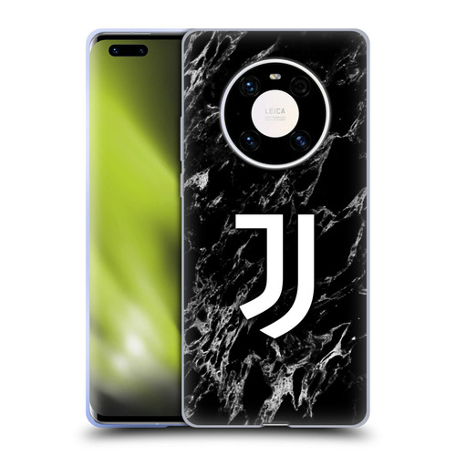 Juventus Football Club Marble Black Soft Gel Case for Huawei Mate 40 Pro 5G