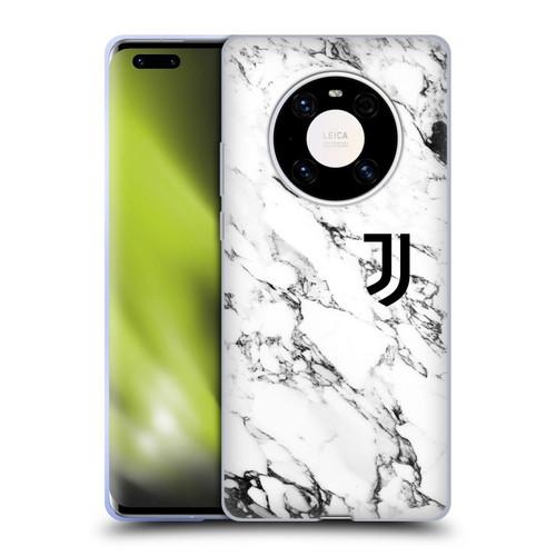 Juventus Football Club Marble White Soft Gel Case for Huawei Mate 40 Pro 5G