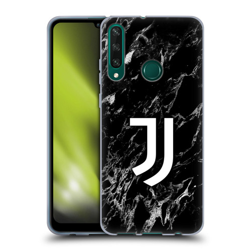 Juventus Football Club Marble Black Soft Gel Case for Huawei Y6p