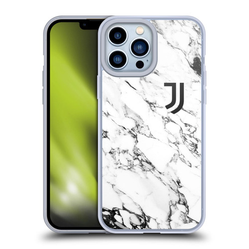 Juventus Football Club Marble White Soft Gel Case for Apple iPhone 13 Pro Max