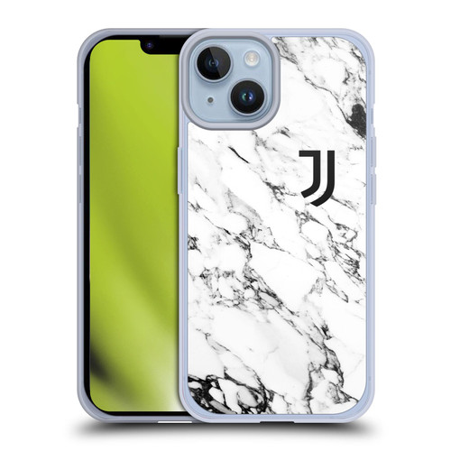 Juventus Football Club Marble White Soft Gel Case for Apple iPhone 14