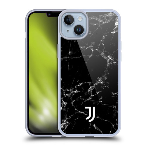 Juventus Football Club Marble Black 2 Soft Gel Case for Apple iPhone 14 Plus