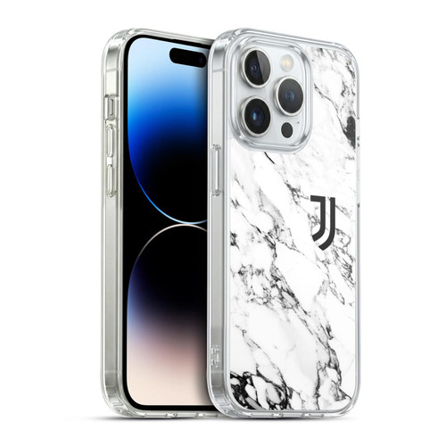 Juventus Football Club Marble White Soft Gel Case for Apple iPhone 14 Pro & MagSafe