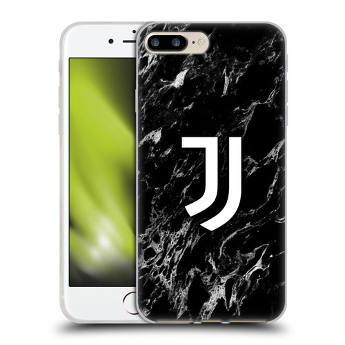 Juventus Football Club Marble Black Soft Gel Case for Apple iPhone 7 Plus / iPhone 8 Plus