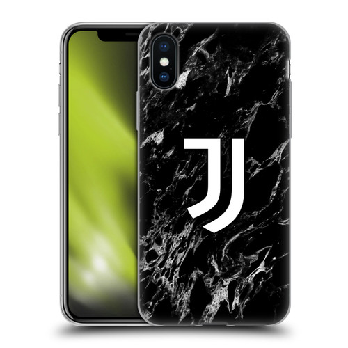 Juventus Football Club Marble Black Soft Gel Case for Apple iPhone X / iPhone XS