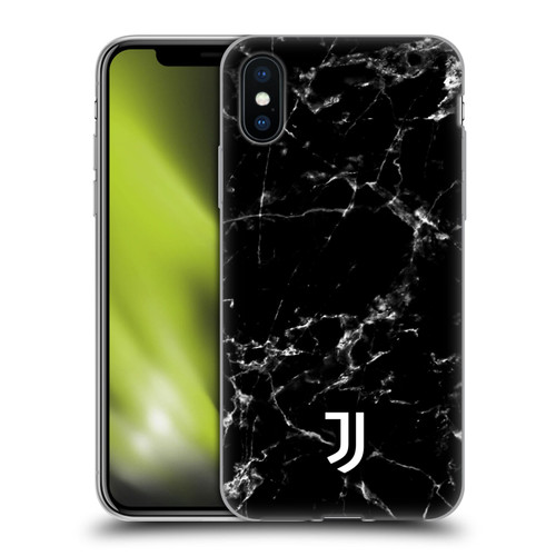 Juventus Football Club Marble Black 2 Soft Gel Case for Apple iPhone X / iPhone XS