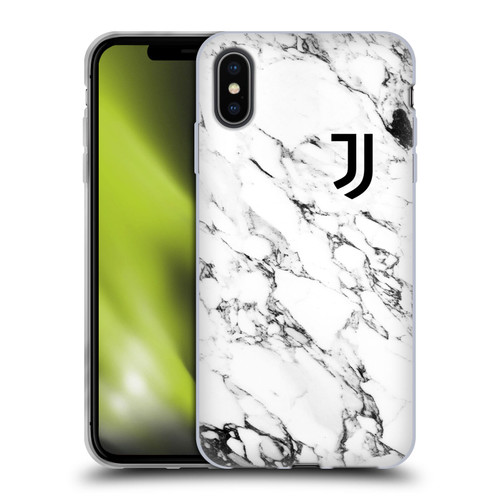 Juventus Football Club Marble White Soft Gel Case for Apple iPhone XS Max