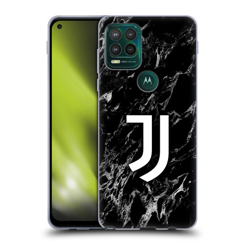Juventus Football Club Marble Black Soft Gel Case for Motorola Moto G Stylus 5G 2021