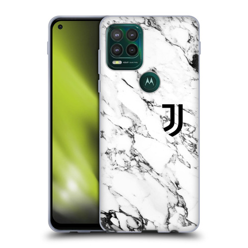 Juventus Football Club Marble White Soft Gel Case for Motorola Moto G Stylus 5G 2021