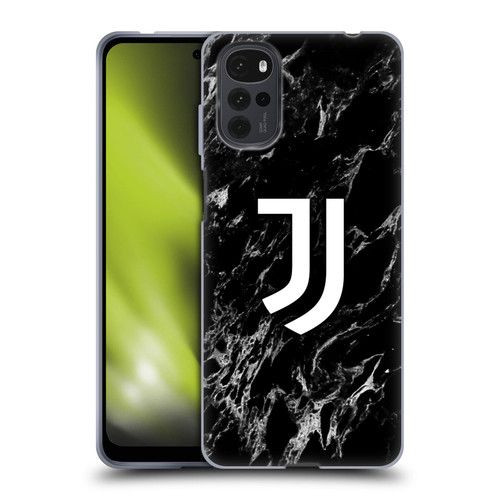 Juventus Football Club Marble Black Soft Gel Case for Motorola Moto G22