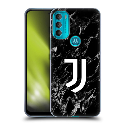Juventus Football Club Marble Black Soft Gel Case for Motorola Moto G71 5G