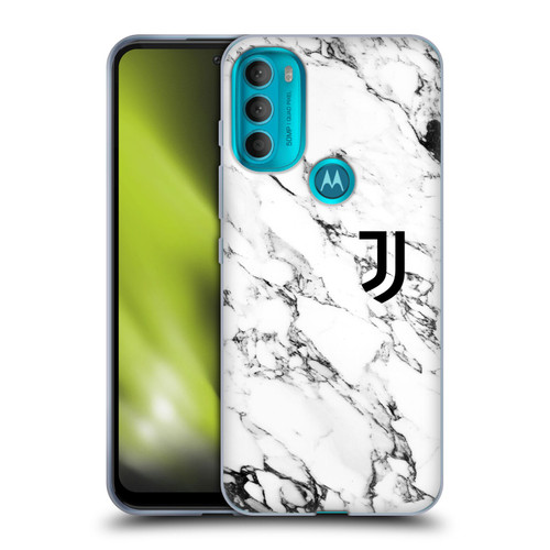 Juventus Football Club Marble White Soft Gel Case for Motorola Moto G71 5G