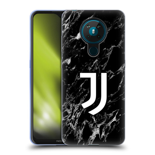 Juventus Football Club Marble Black Soft Gel Case for Nokia 5.3
