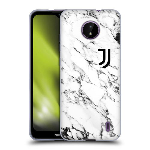 Juventus Football Club Marble White Soft Gel Case for Nokia C10 / C20