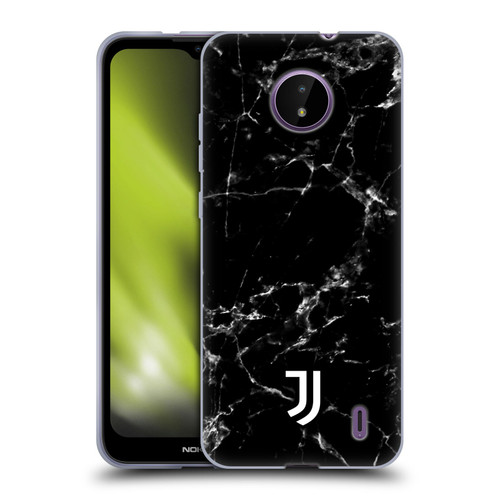 Juventus Football Club Marble Black 2 Soft Gel Case for Nokia C10 / C20
