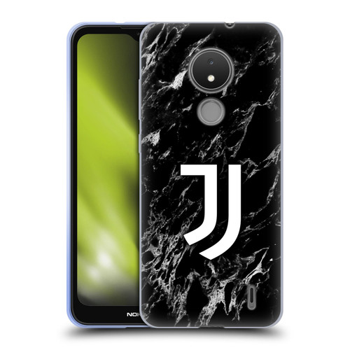 Juventus Football Club Marble Black Soft Gel Case for Nokia C21