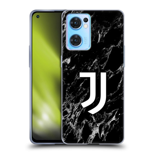 Juventus Football Club Marble Black Soft Gel Case for OPPO Reno7 5G / Find X5 Lite