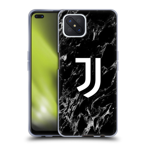 Juventus Football Club Marble Black Soft Gel Case for OPPO Reno4 Z 5G