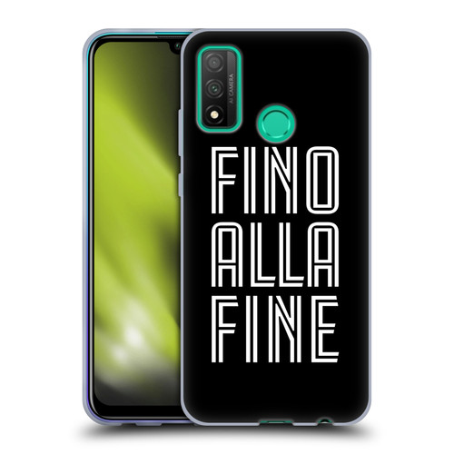 Juventus Football Club Type Fino Alla Fine Black Soft Gel Case for Huawei P Smart (2020)