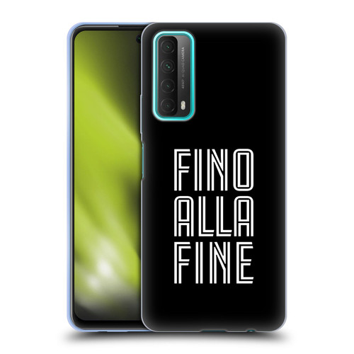Juventus Football Club Type Fino Alla Fine Black Soft Gel Case for Huawei P Smart (2021)