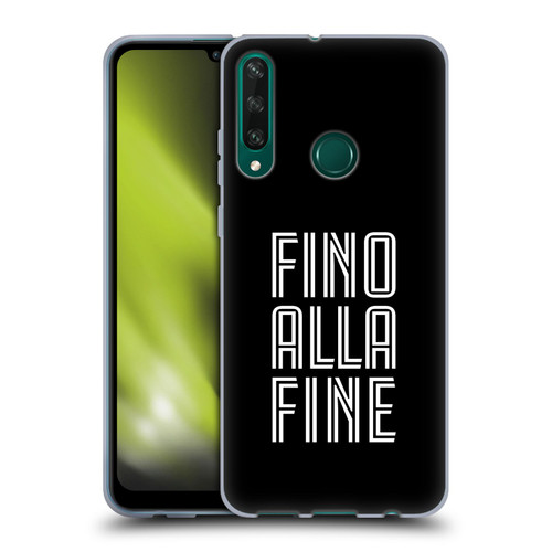 Juventus Football Club Type Fino Alla Fine Black Soft Gel Case for Huawei Y6p