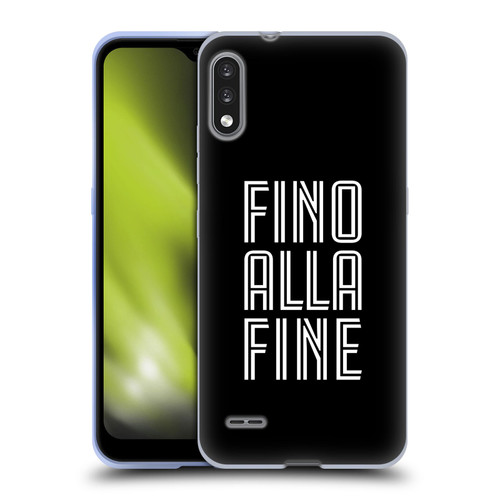Juventus Football Club Type Fino Alla Fine Black Soft Gel Case for LG K22