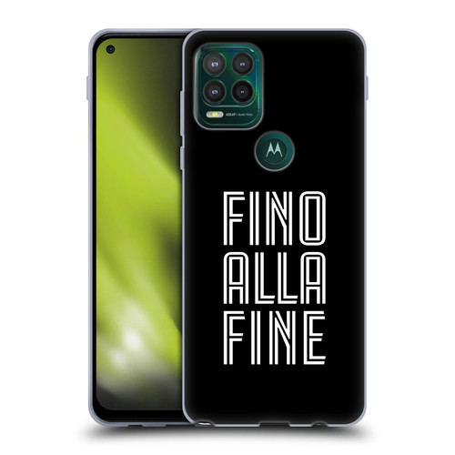 Juventus Football Club Type Fino Alla Fine Black Soft Gel Case for Motorola Moto G Stylus 5G 2021