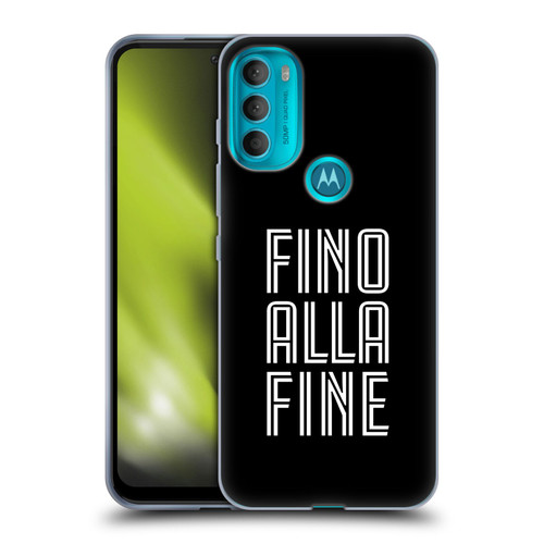 Juventus Football Club Type Fino Alla Fine Black Soft Gel Case for Motorola Moto G71 5G