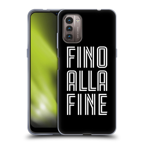 Juventus Football Club Type Fino Alla Fine Black Soft Gel Case for Nokia G11 / G21